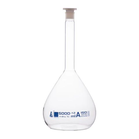 Flask volumetric Class A glass 5000ml