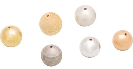 Drilled ball set 25mm diam with 3mm hole