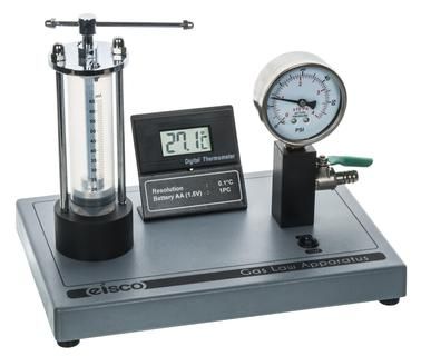 Boyles Law apparatus on metal stand