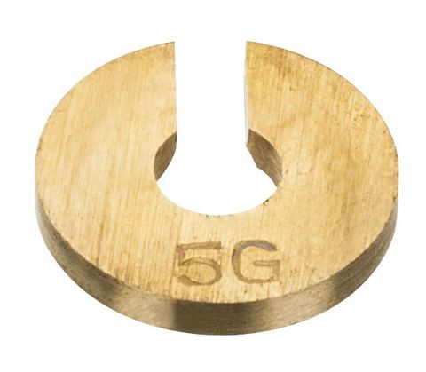 Weight slotted brass spare capacity 5g