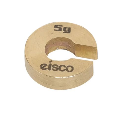 Weight slotted brass 5g EISCO