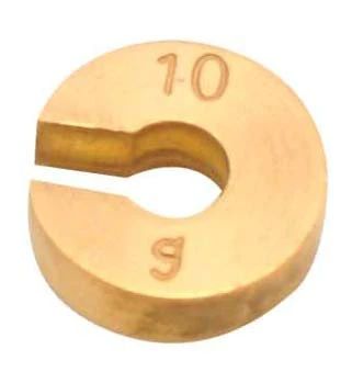 Weight slotted brass spare capacity 10g
