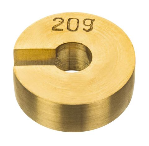 Weight slotted brass spare capacity 20g
