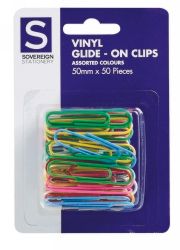 Paper clips 50mm large multi colour