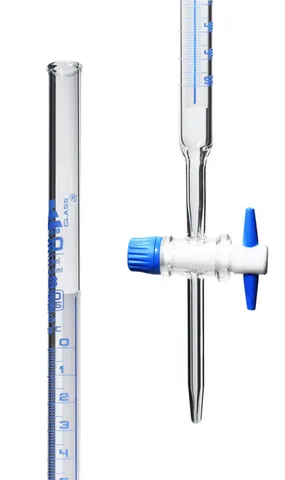 Burette glass PTFE s/c 50ml Cl.B Schell.