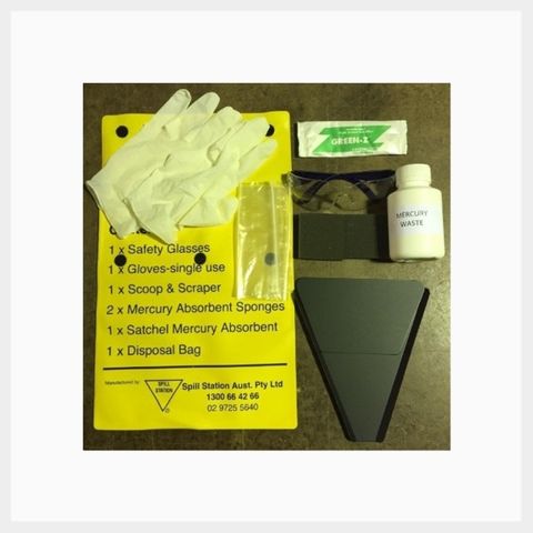 Mercury spill kit pouch 50g max.