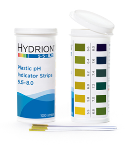 Indicator strip pH 5.5-8.0 plastic