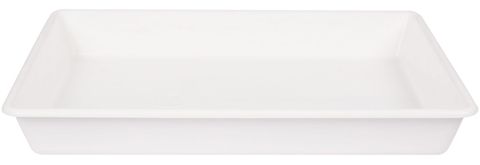 Tray white PP 458 x 318 x 57mm flat base
