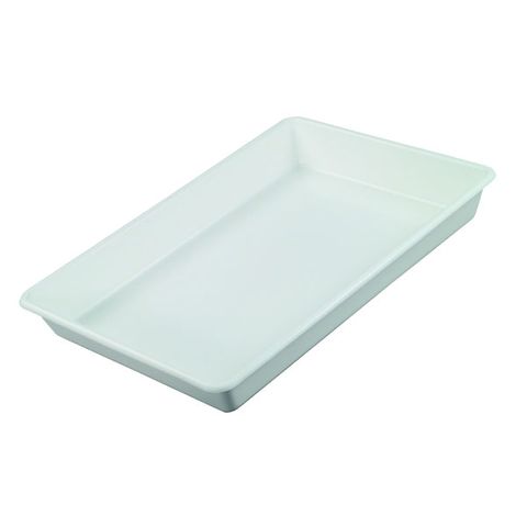 Tray white 458x318x57mm solid base