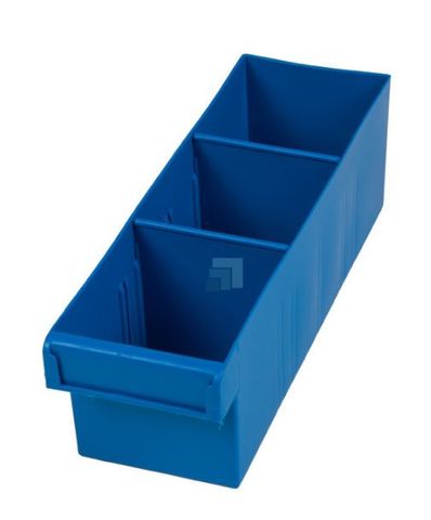 Spare Parts Tray PP with divider Blue