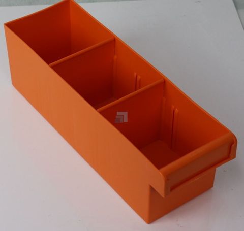 Spare Parts Tray PP with divider Orange