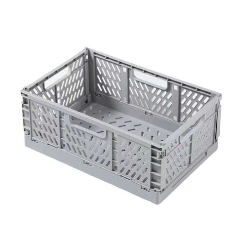 Crate foldable small 40x30x15cm grey