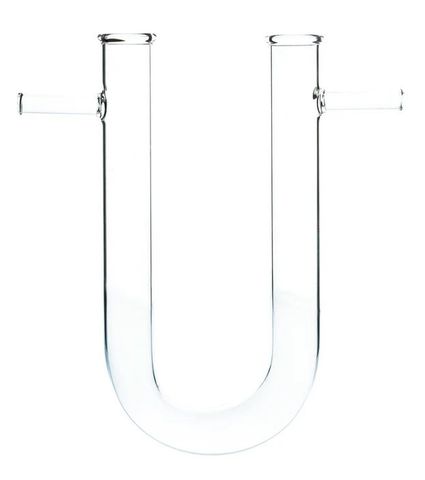 U-tube glass w/side arms 125x15mm EISCO