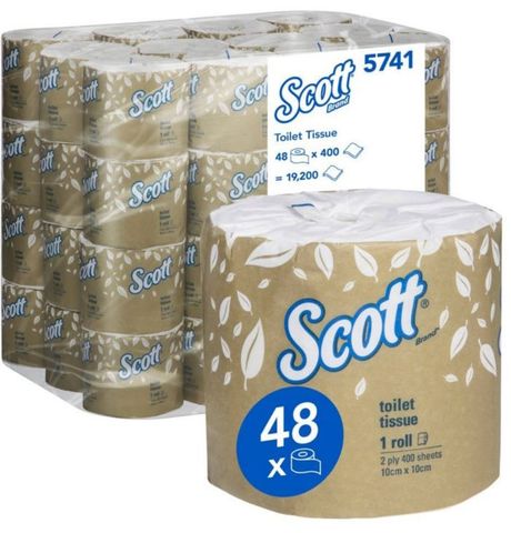 Toilet tissue Scott 2ply 400s 5741 ctn48