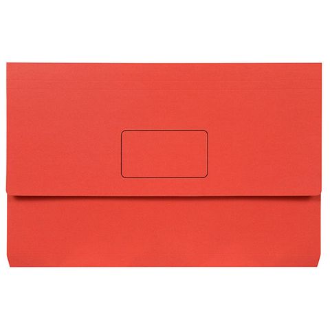 Document wallet foolscap red