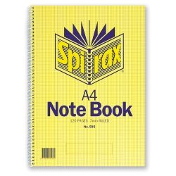 Note book A4 Spirax 595 ruled 120p