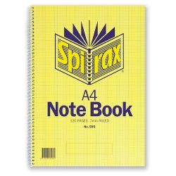 Note book A4 7mm ruled 120 pages