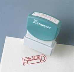 X-stamper "PROCESSED" red