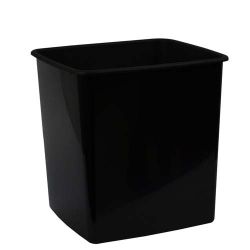 Bin 15lt black 28x24x29cm Italplast