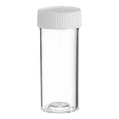 Vials styrene screw cap 56x23mm Clear