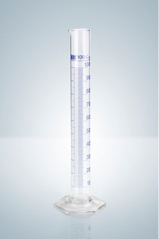 Cylinder measuring glass 10ml Cl.B blue