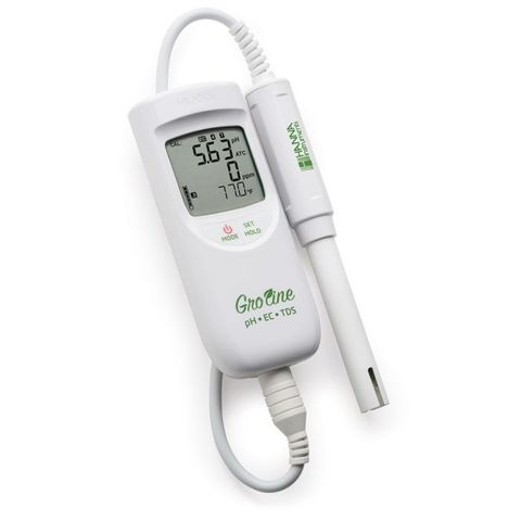 GroLine meter pH/EC/TDS/C w/proof