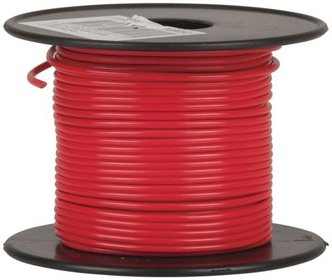 Wire hook-up Red 13x0.12mm L/Duty 0.6A