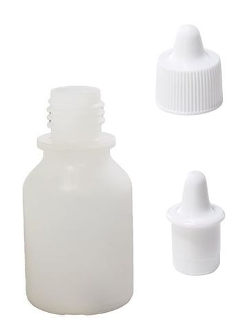 Bottle dropping 15ml PE w/cap & nozzle