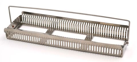 Staining rack 50 place aluminium