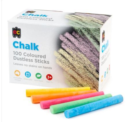 Coloured Classroom Dustless Chalk