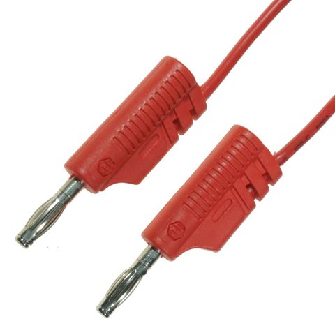 Banana plug lead Red 60cm long