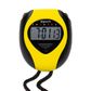 Stopwatch quartz LCD 1/100s yellow