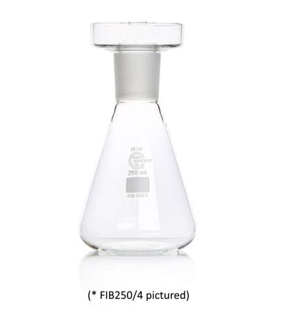 Flask Iodine 500ml B24 w/o stopper Qfit