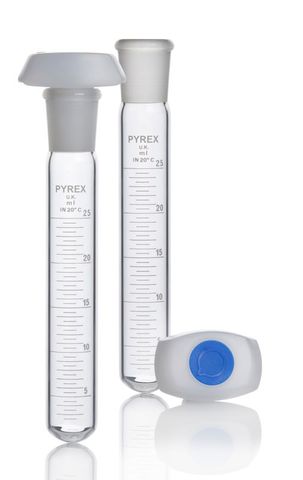 Test tube graduated 50ml B24 PE stopper