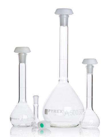 Flask volumetric Cl.A 250ml w/cert Pyrex