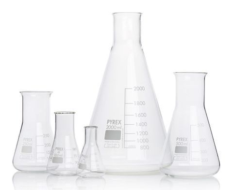 Flask Erlenmeyer glass NM 1000ml Pyrex #