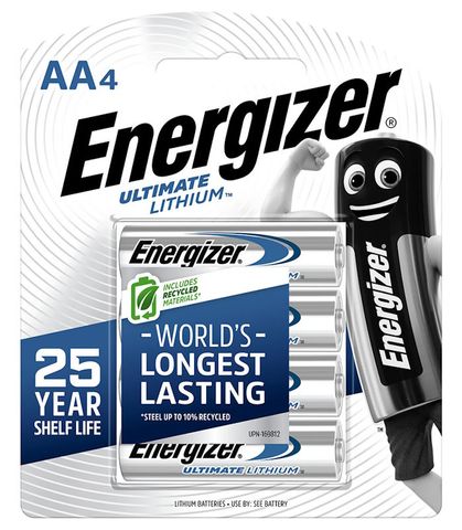 Battery Energiser AA L91 Lithium BP4