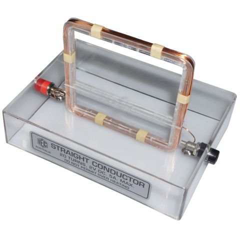 Magnetism demonstrator rectangular coil
