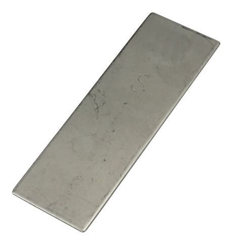 Stainless steel plate 75x25x1.5mm