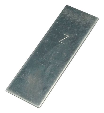 Zinc plate 75x25x1.5mm