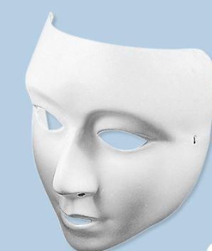 White Face Mask Lightweight