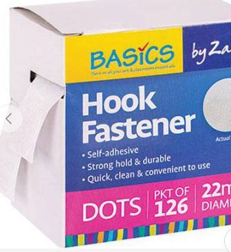 Hook Fastener Dots Only