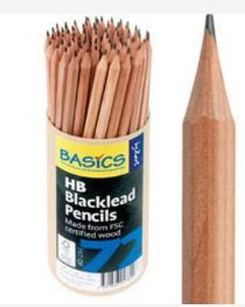 Basics Blacklead HB Pencils