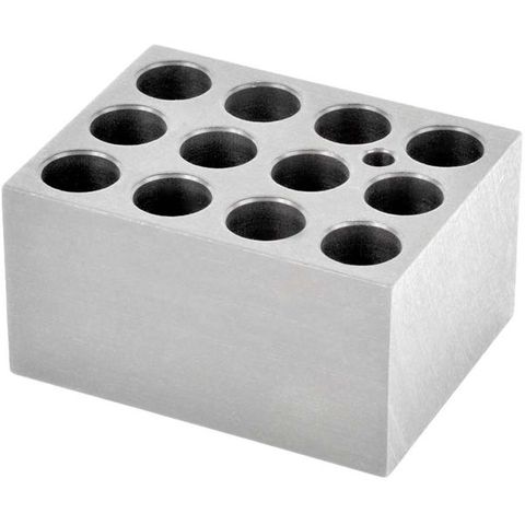Modular block holds 12 x 17mm tubes #