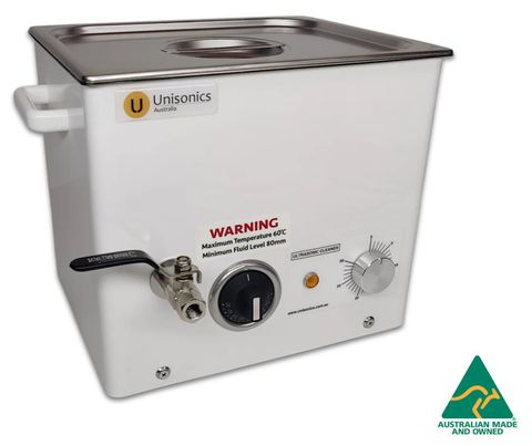 Ultrasonic cleaner 12.6lt mech. & heater