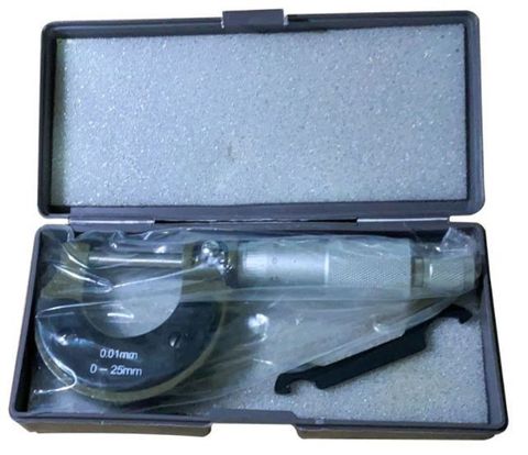 Micrometer 0-25 x 0.01mm in plastic case