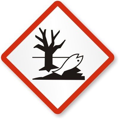 Labels "Environment" 100x100mm GHS