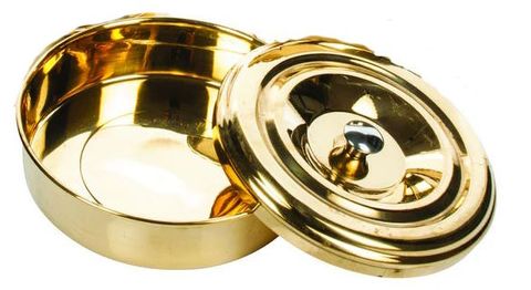 Brass receiver & lid for 200mm sieves