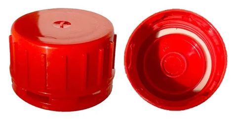 Cap 38mm red tamper type