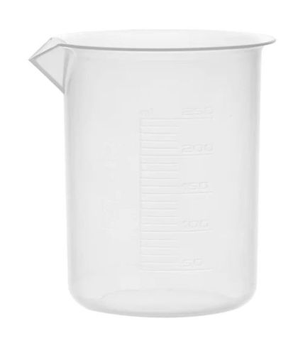 Beaker PP low form 250ml moulded grads